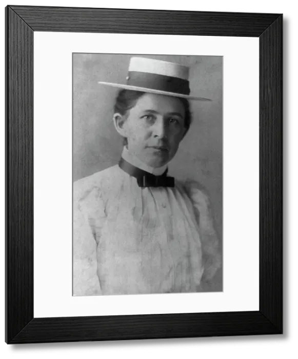 Framed Print : Ida Minerva Tarbell, 1857-1944, between c1890 and c1910. Creator: Frances Benjamin Johnston Framed Print : Ida Minerva Tarbell, 1857-1944, between c1890 and c1910. Creator: Frances Benjamin Johnston