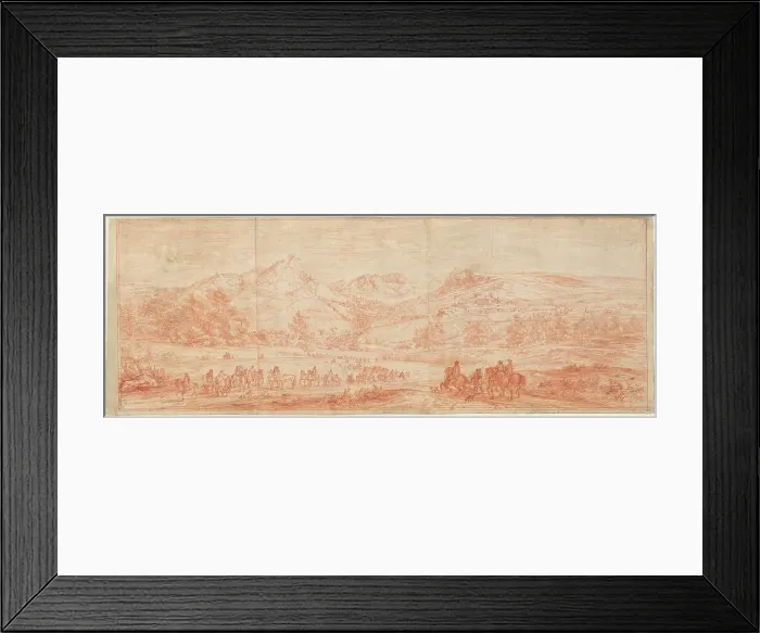Framed Print : French Troops before Salins and the Surrounding Hills, 1668 / 1670. Creator: Adam Frans van der Meulen Framed Print : French Troops before Salins and the Surrounding Hills, 1668 / 1670. Creator: Adam Frans van der Meulen