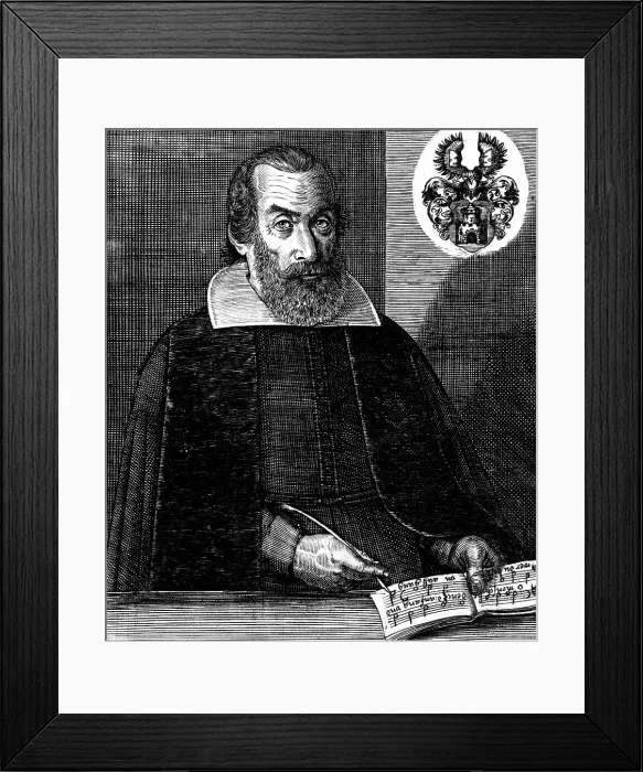 Framed Print : Portrait of Organist und Komponist Johann Staden (1581-1634). Creator: Pfann, Johann (1601-1682) Framed Print : Portrait of Organist und Komponist Johann Staden (1581-1634). Creator: Pfann, Johann (1601-1682)