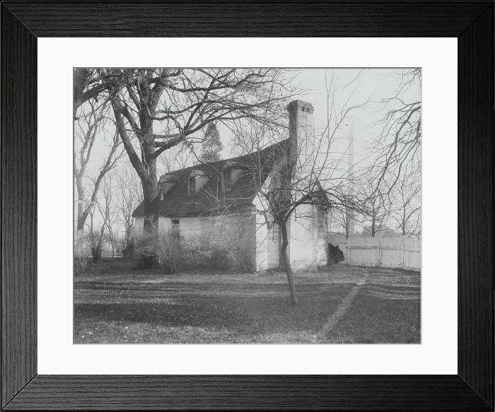 Framed Print : Burn's cottage (earliest building on site of D.C.), between c1889 and 1894. Creator: Frances Benjamin Johnston Framed Print : Burn's cottage (earliest building on site of D.C.), between c1889 and 1894. Creator: Frances Benjamin Johnston