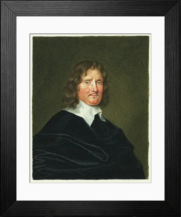 Framed Print : Portrait of the composer Henry Lawes (1595-1662). Creator: Harding, George Perfect (1781-1853) Framed Print : Portrait of the composer Henry Lawes (1595-1662). Creator: Harding, George Perfect (1781-1853)