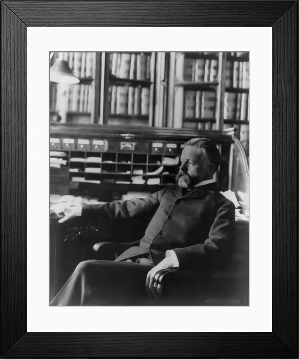 Framed Print : Henry Cabot Lodge, between c1890 and c1910. Creator: Frances Benjamin Johnston Framed Print : Henry Cabot Lodge, between c1890 and c1910. Creator: Frances Benjamin Johnston