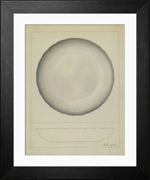 Framed Print : Silver Bowl, c. 1936. Creator: Giacinto Capelli Framed Print : Silver Bowl, c. 1936. Creator: Giacinto Capelli
