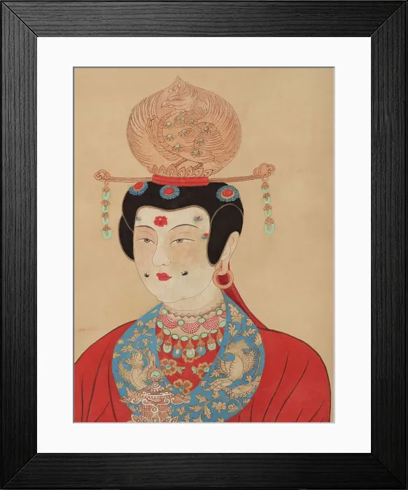 Framed Print : Lady Li, 1943. Creator: Zhang Daqian Framed Print : Lady Li, 1943. Creator: Zhang Daqian