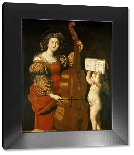 Saint Cecilia Playing the Viol, c. 1616-1617. Creator: Domenichino (1581-1641)