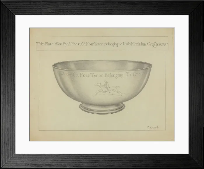 Framed Print : Silver Bowl, c. 1936. Creator: Giacinto Capelli Framed Print : Silver Bowl, c. 1936. Creator: Giacinto Capelli