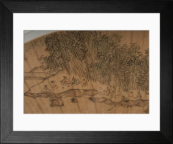 Framed Print : Meeting at the Orchid Pavilion. Creator: Wen Zhengming Framed Print : Meeting at the Orchid Pavilion. Creator: Wen Zhengming