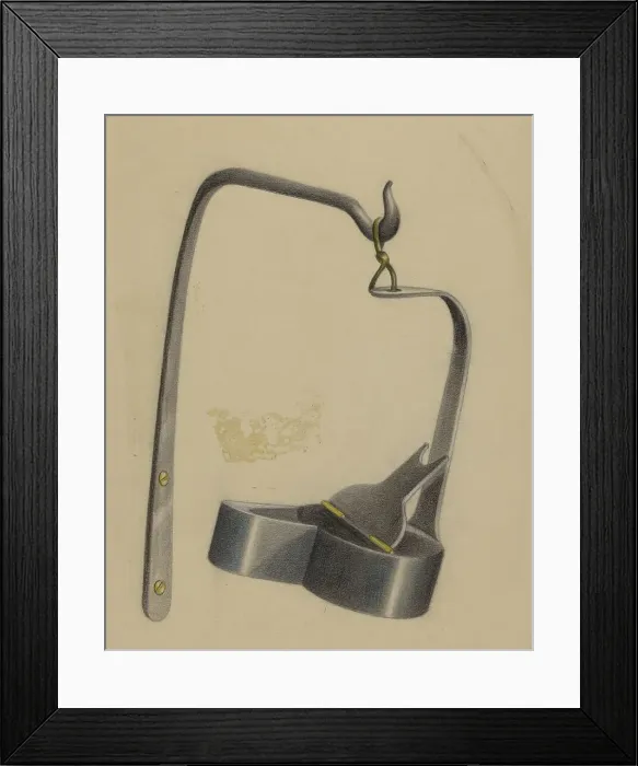 Framed Print : Lamp, c. 1936. Creator: Charles Caseau Framed Print : Lamp, c. 1936. Creator: Charles Caseau