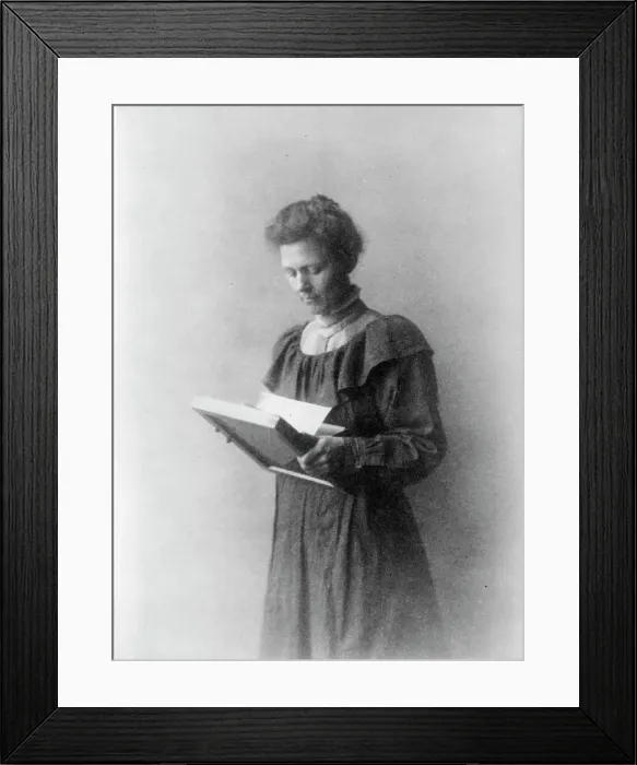 Framed Print : Georgiana Stebbins, between c1890 and c1910. Creator: Frances Benjamin Johnston