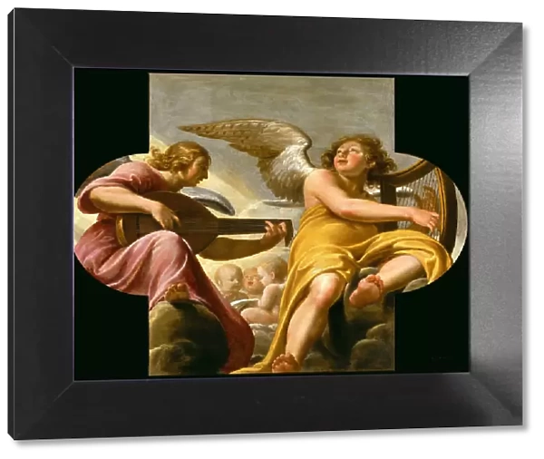 Two Angels Making Music, 1648. Creator: Champaigne, Philippe, de (1602-1674)