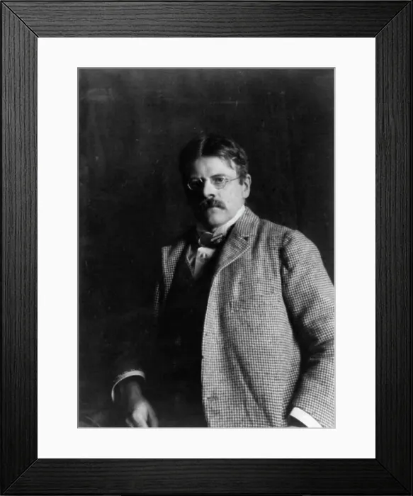 Framed Print : Edwin Austin Abbey, 1852-1911, 1897. Creator: Frances Benjamin Johnston Framed Print : Edwin Austin Abbey, 1852-1911, 1897. Creator: Frances Benjamin Johnston