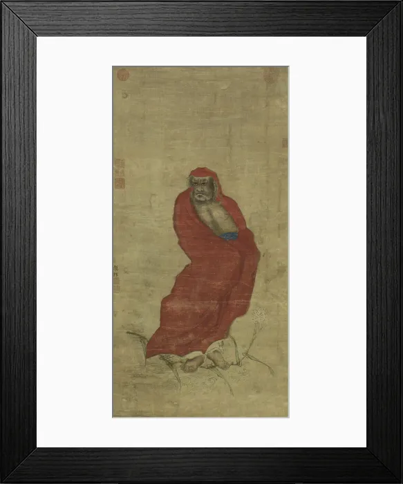 Framed Print : Bodhidharma crossing the Yangzi jiang, between 1200 and 1399. Creator: Yan Hui Framed Print : Bodhidharma crossing the Yangzi jiang, between 1200 and 1399. Creator: Yan Hui
