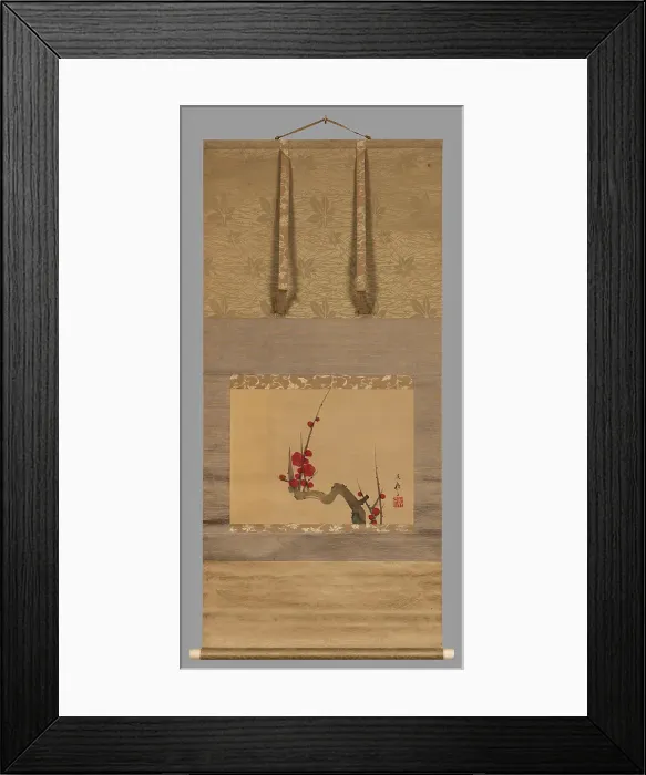 Framed Print : Plum blossom, c.1801. Creator: Sakai Hoitsu Framed Print : Plum blossom, c.1801. Creator: Sakai Hoitsu