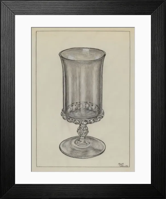 Framed Print : Drinking Glass, 1935 / 1942. Creator: Hugh Clarke Framed Print : Drinking Glass, 1935 / 1942. Creator: Hugh Clarke
