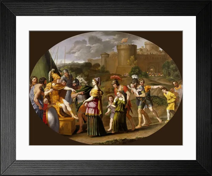 Framed Print : Timoclea before Alexander the Great, 1610s. Creator: Domenichino (1581-1641) Framed Print : Timoclea before Alexander the Great, 1610s. Creator: Domenichino (1581-1641)