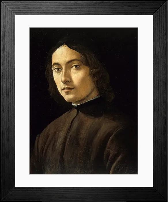 Framed Print : Portrait of a Young Man, c. 1504. Creator: Raffaellino del Garbo (1466-1524) Framed Print : Portrait of a Young Man, c. 1504. Creator: Raffaellino del Garbo (1466-1524)