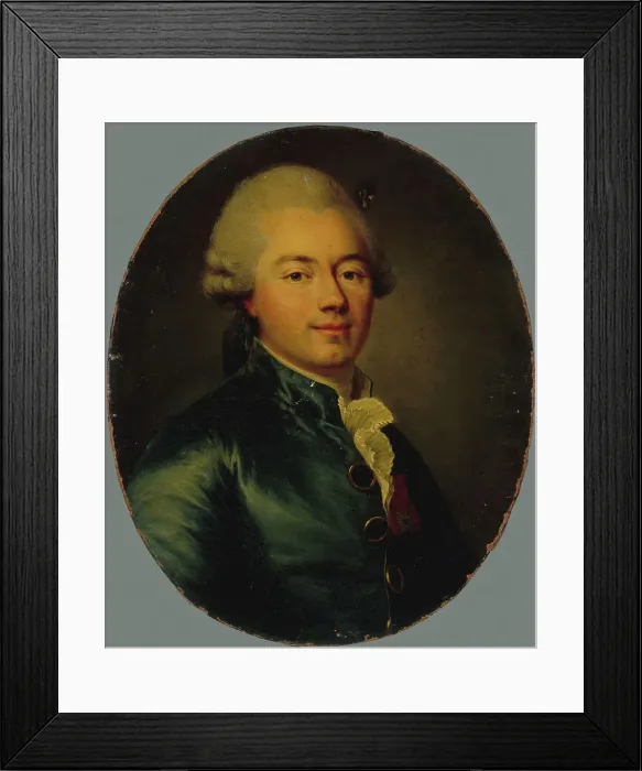 Framed Print : Portrait of a man (around 1780), c1780. Creator: Unknown Framed Print : Portrait of a man (around 1780), c1780. Creator: Unknown