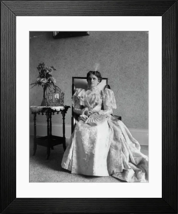 Framed Print : Ida (Saxton) McKinley, 1847-1907, between c1890 and c1910. Creator: Frances Benjamin Johnston Framed Print : Ida (Saxton) McKinley, 1847-1907, between c1890 and c1910. Creator: Frances Benjamin Johnston
