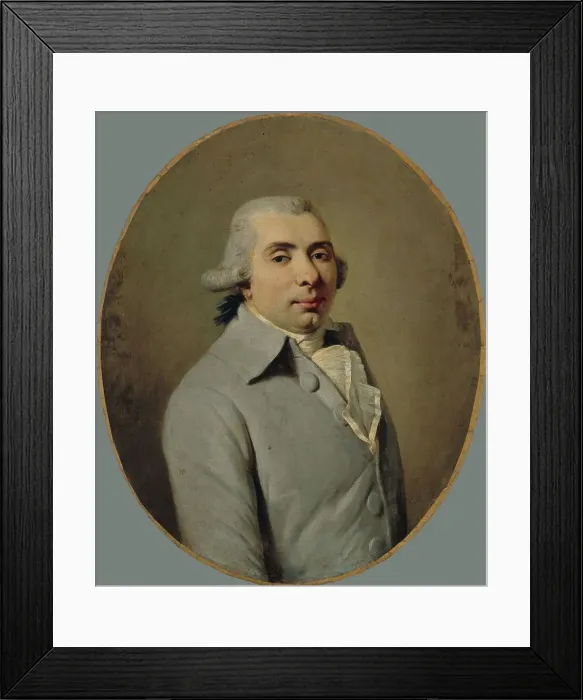 Framed Print : Portrait of a man from the revolutionary period, between 1752 and 1797. Creator: Unknown Framed Print : Portrait of a man from the revolutionary period, between 1752 and 1797. Creator: Unknown