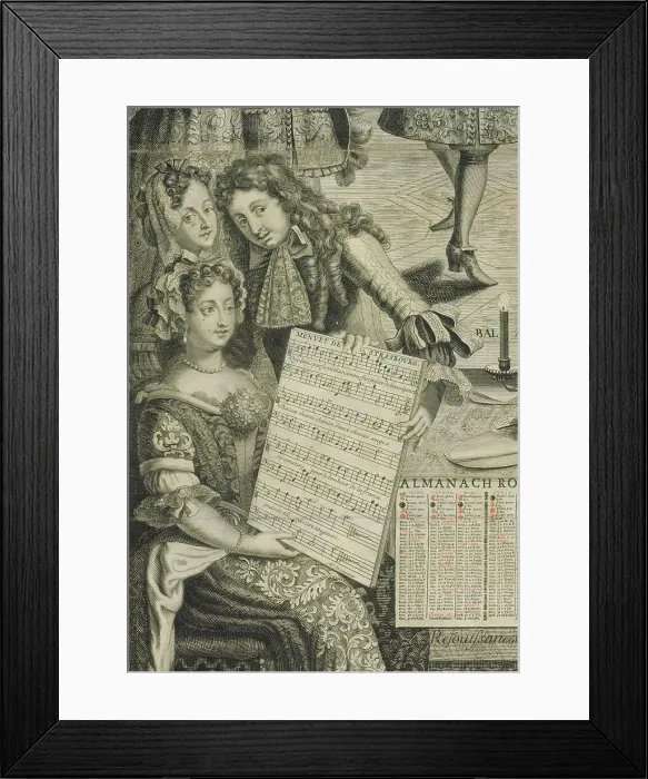 Framed Print : Portrait of the composer Marc-Antoine Charpentier (1634-1704), 1682. Creator: Anonymous Framed Print : Portrait of the composer Marc-Antoine Charpentier (1634-1704), 1682. Creator: Anonymous
