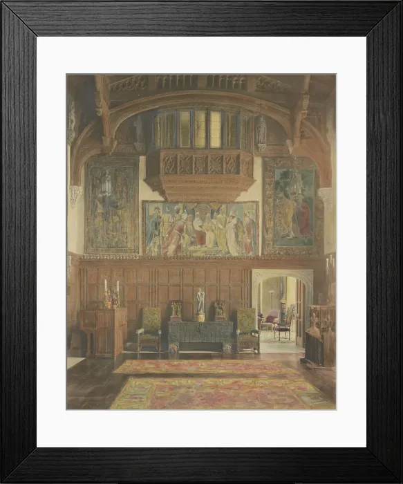 Framed Print : Interior of the home of Arthur Curtiss James, 39 East 69th Street, New York City, c1914 - 1920. Creator: Frances Benjamin Johnston Framed Print : Interior of the home of Arthur Curtiss James, 39 East 69th Street, New York City, c1914 - 1920. Creator: Frances Benjamin Johnston