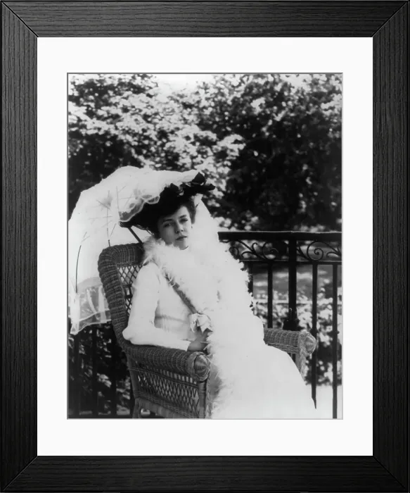 Framed Print : Alice (Roosevelt) Longworth, 1884-1980, between c1890 and c1910. Creator: Frances Benjamin Johnston Framed Print : Alice (Roosevelt) Longworth, 1884-1980, between c1890 and c1910. Creator: Frances Benjamin Johnston
