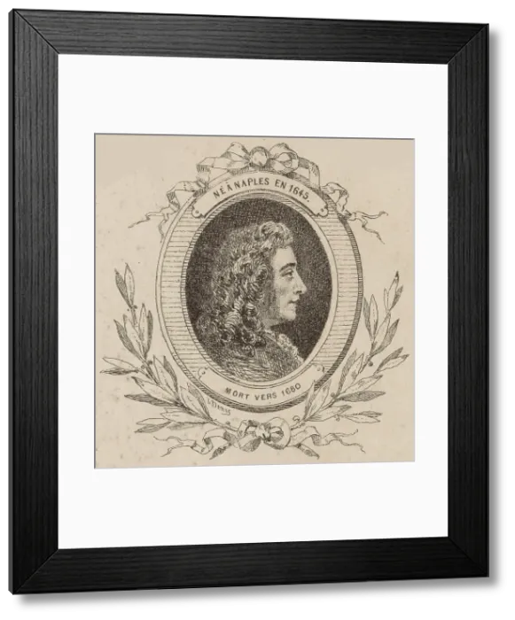 Framed Print : Violinist, singer and composer Alessandro Stradella (1643-1682). Creator: Denis, Louis (1725-1794) Framed Print : Violinist, singer and composer Alessandro Stradella (1643-1682). Creator: Denis, Louis (1725-1794)