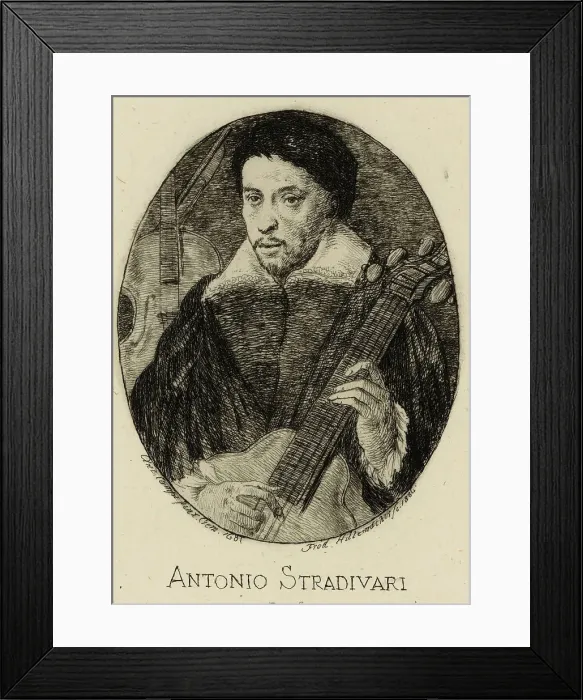 Framed Print : Antonio Stradivari (1644-1737), 1886. Creator: Hillemacher, Frédéric Désiré (1811-1886) Framed Print : Antonio Stradivari (1644-1737), 1886. Creator: Hillemacher, Frédéric Désiré (1811-1886)