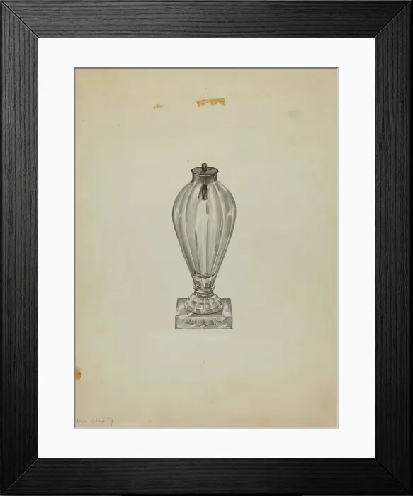 Framed Print : Lamp, c. 1940. Creator: John Dana Framed Print : Lamp, c. 1940. Creator: John Dana