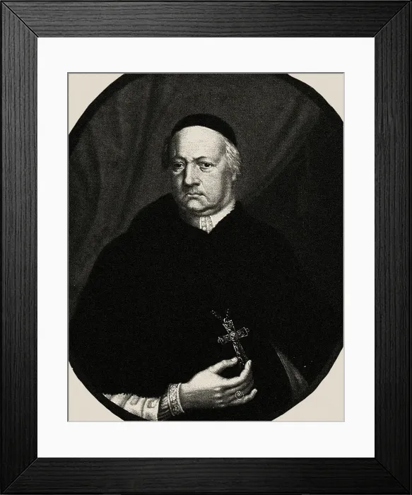 Framed Print : Portrait of the Composer Agostino Steffani (1654-1728), ca 1715. Creator: Kappers, Gerhard (?-1750) Framed Print : Portrait of the Composer Agostino Steffani (1654-1728), ca 1715. Creator: Kappers, Gerhard (?-1750)