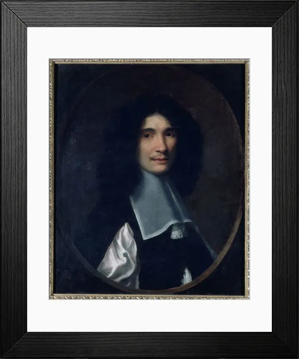 Framed Print : Portrait of a man, formerly identified as Nicolas Fouquet (1615-1680), c1660. Creator: Unknown Framed Print : Portrait of a man, formerly identified as Nicolas Fouquet (1615-1680), c1660. Creator: Unknown