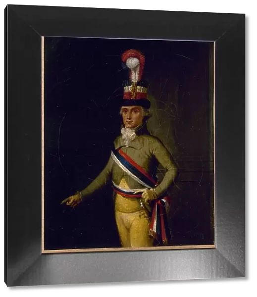 Portrait of a municipal police officer during the revolutionary era, between 1789 and 1799. Creator: Unknown