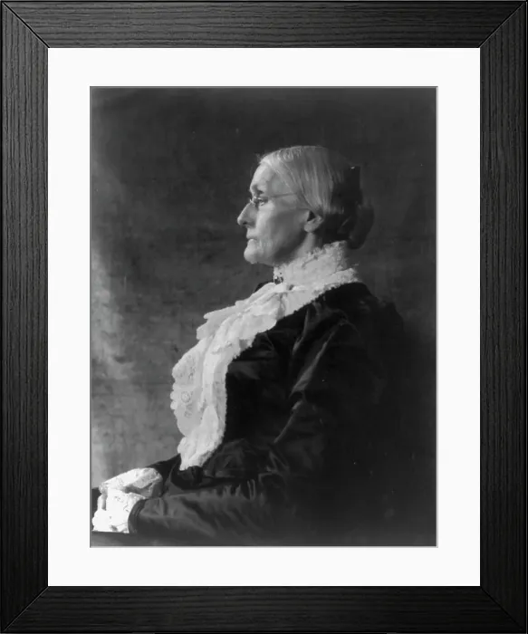 Framed Print : Susan B. Anthony, c1890-1906. Creator: Frances Benjamin Johnston Framed Print : Susan B. Anthony, c1890-1906. Creator: Frances Benjamin Johnston