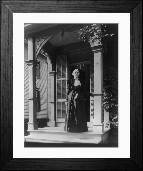 Framed Print : Susan B. Anthony, 1900. Creator: Frances Benjamin Johnston Framed Print : Susan B. Anthony, 1900. Creator: Frances Benjamin Johnston