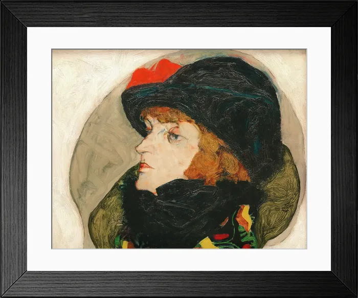 Framed Print : Portrait of Ida Roessler, 1912. Creator: Schiele, Egon (1890-1918) Framed Print : Portrait of Ida Roessler, 1912. Creator: Schiele, Egon (1890-1918)