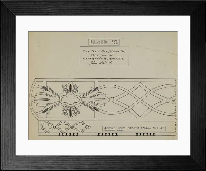 Framed Print : Pier Table, 1935 / 1942. Creator: John Dieterich Framed Print : Pier Table, 1935 / 1942. Creator: John Dieterich