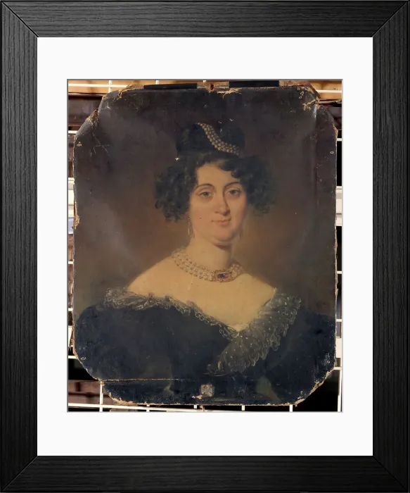 Framed Print : Portrait of a Woman (circa 1835), c1835. Creator: Unknown Framed Print : Portrait of a Woman (circa 1835), c1835. Creator: Unknown