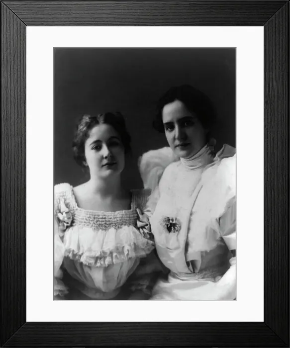 Framed Print : Stevenson sisters - daughters of Adlai Ewing Stevenson, between c1890 and c1910. Creator: Frances Benjamin Johnston Framed Print : Stevenson sisters - daughters of Adlai Ewing Stevenson, between c1890 and c1910. Creator: Frances Benjamin Johnston