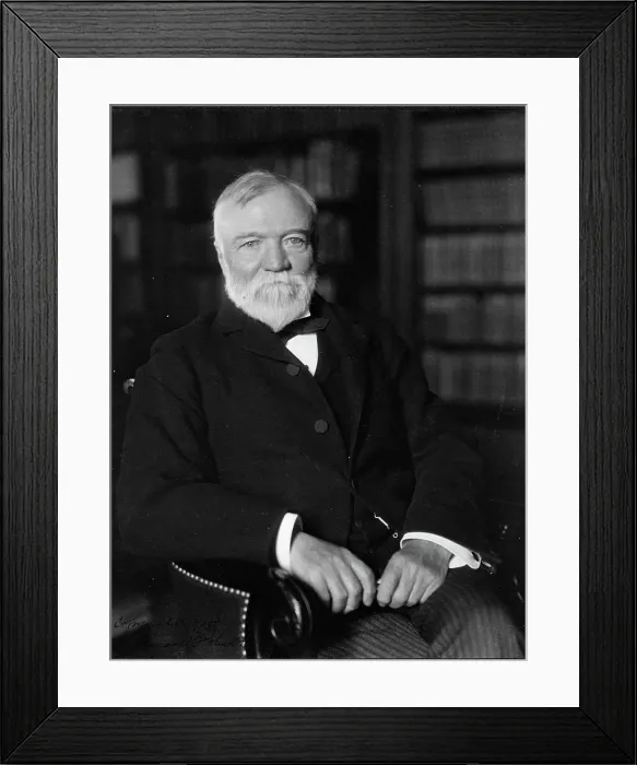 Framed Print : Andrew Carnegie, April 1905, c1905. Creator: Frances Benjamin Johnston Framed Print : Andrew Carnegie, April 1905, c1905. Creator: Frances Benjamin Johnston