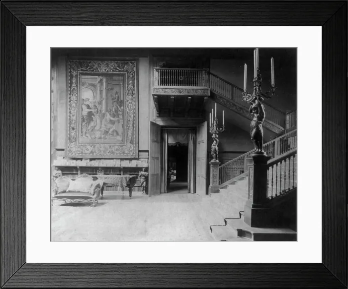 Framed Print : Interior of John R. McLean House, 1500 I St. N.W. Washington, D.C. c1907. Creator: Frances Benjamin Johnston