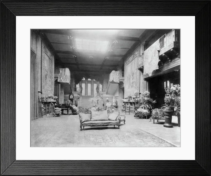 Framed Print : Interior of John R. McLean House, 1500 I St. N.W. Washington, D.C. c1907. Creator: Frances Benjamin Johnston Framed Print : Interior of John R. McLean House, 1500 I St. N.W. Washington, D.C. c1907. Creator: Frances Benjamin Johnston