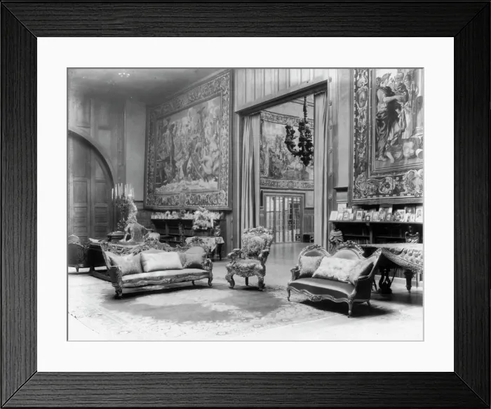 Framed Print : Interior of John R. McLean House, 1500 I St. N.W. Washington, D.C. c1907. Creator: Frances Benjamin Johnston Framed Print : Interior of John R. McLean House, 1500 I St. N.W. Washington, D.C. c1907. Creator: Frances Benjamin Johnston