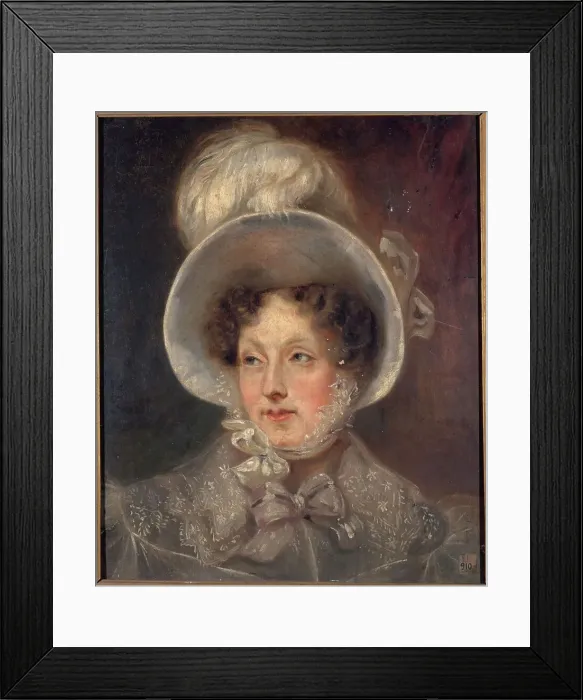 Framed Print : Portrait of a woman, between 1807 and 1847. Creator: Unknown Framed Print : Portrait of a woman, between 1807 and 1847. Creator: Unknown
