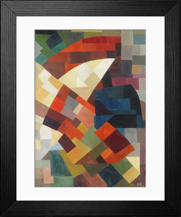 Framed Print : Composition, 1930. Creator: Freundlich, Otto (1878-1943) Framed Print : Composition, 1930. Creator: Freundlich, Otto (1878-1943)