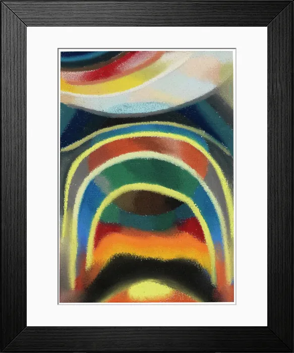 Framed Print : Circles of Light (Cosmic Rainbow), 1922. Creator: Freundlich, Otto (1878-1943) Framed Print : Circles of Light (Cosmic Rainbow), 1922. Creator: Freundlich, Otto (1878-1943)
