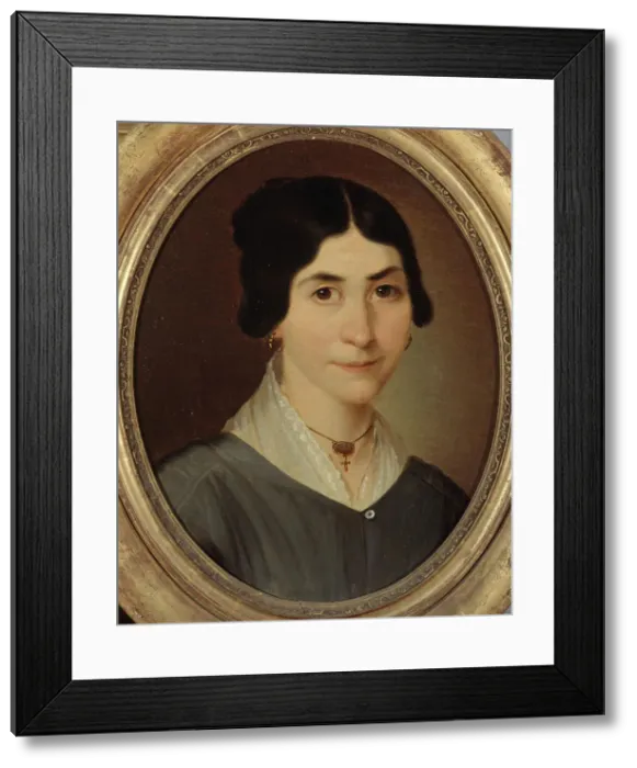 Framed Print : Portrait of a woman, c1840. Creator: Unknown Framed Print : Portrait of a woman, c1840. Creator: Unknown