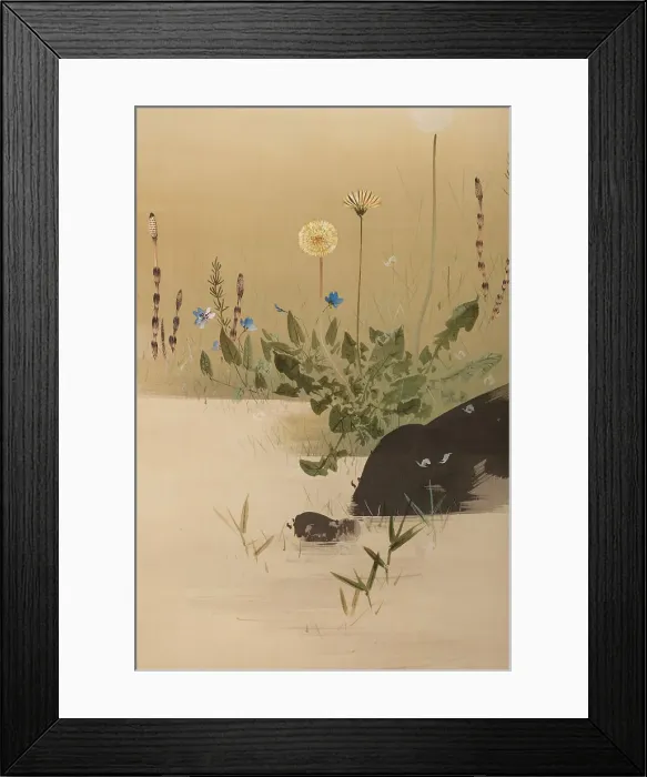 Framed Print : The Twelve Months: Third Month, between 1900 and 1918. Creator: Watanabe Seitei Framed Print : The Twelve Months: Third Month, between 1900 and 1918. Creator: Watanabe Seitei