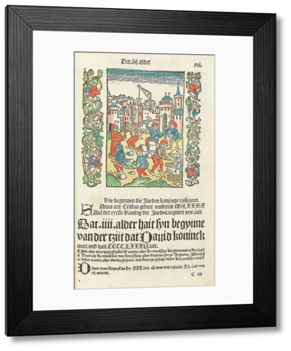 Framed Print : Koelhoffsche Chronik (Chronicle of Cologne), 1499. Creator: Anonymous Framed Print : Koelhoffsche Chronik (Chronicle of Cologne), 1499. Creator: Anonymous