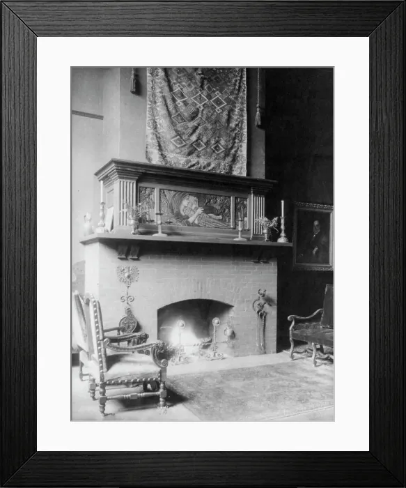 Framed Print : Studio in house of Edward Lind Morse, R St. Washington, D.C. between 1890 and 1950. Creator: Frances Benjamin Johnston Framed Print : Studio in house of Edward Lind Morse, R St. Washington, D.C. between 1890 and 1950. Creator: Frances Benjamin Johnston