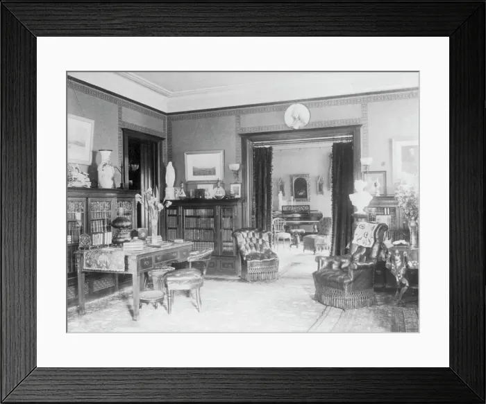Framed Print : Grace Denio Litchfield's home, 2010 Mass. Ave. N.W. Washington, D.C. between 1890 and 1950. Creator: Frances Benjamin Johnston Framed Print : Grace Denio Litchfield's home, 2010 Mass. Ave. N.W. Washington, D.C. between 1890 and 1950. Creator: Frances Benjamin Johnston